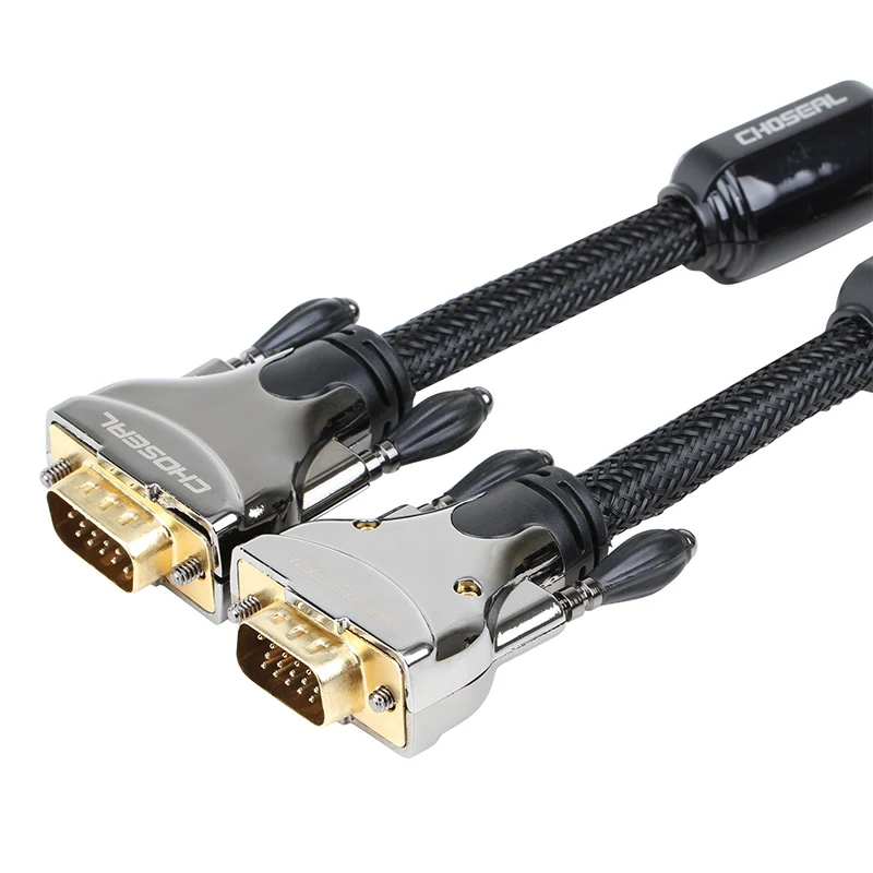 CHOSEAL 1080P VGA кабель для 3 + 9 с ферритом компьютера Проектор Монитор ТВ|Кабели VGA| |