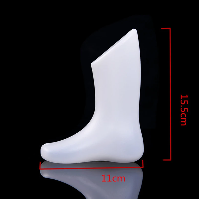 Модель стопы для обуви сандалии Цвет белый на каблуке манекен ног пластиковые