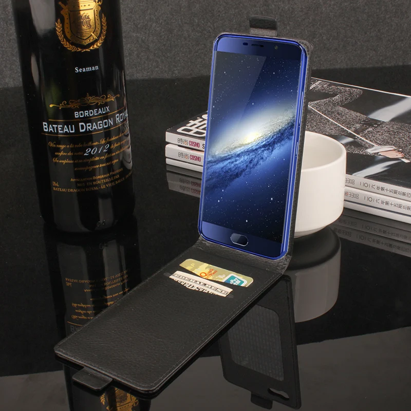 Для Elephone S7 чехол для телефона чистый цвет [вверх вниз Открыть] Вертикальный флип