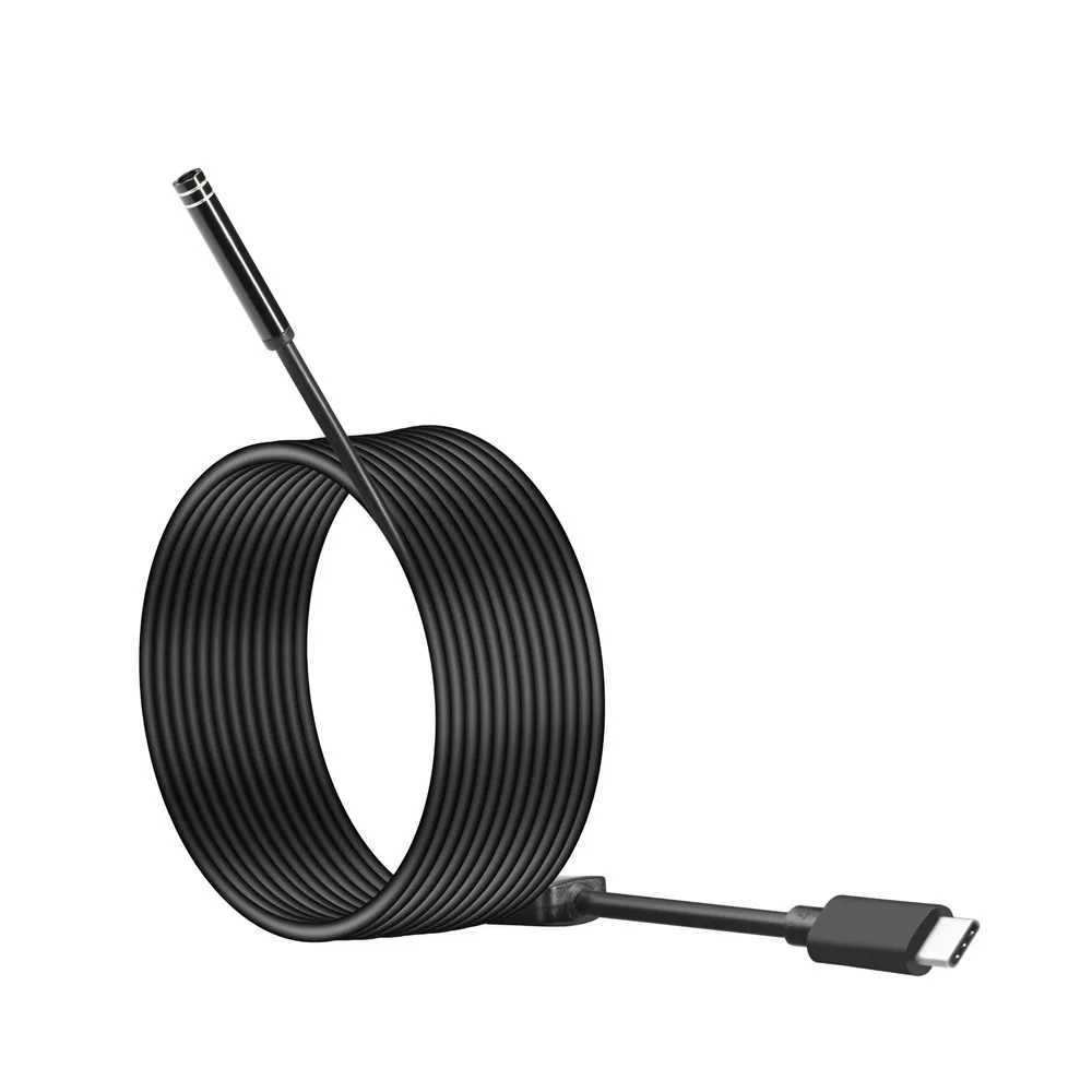 HISEEU Android USB/C эндоскопия 5 мм камера 8 светодиодный IP67 Водонепроницаемый Высокое