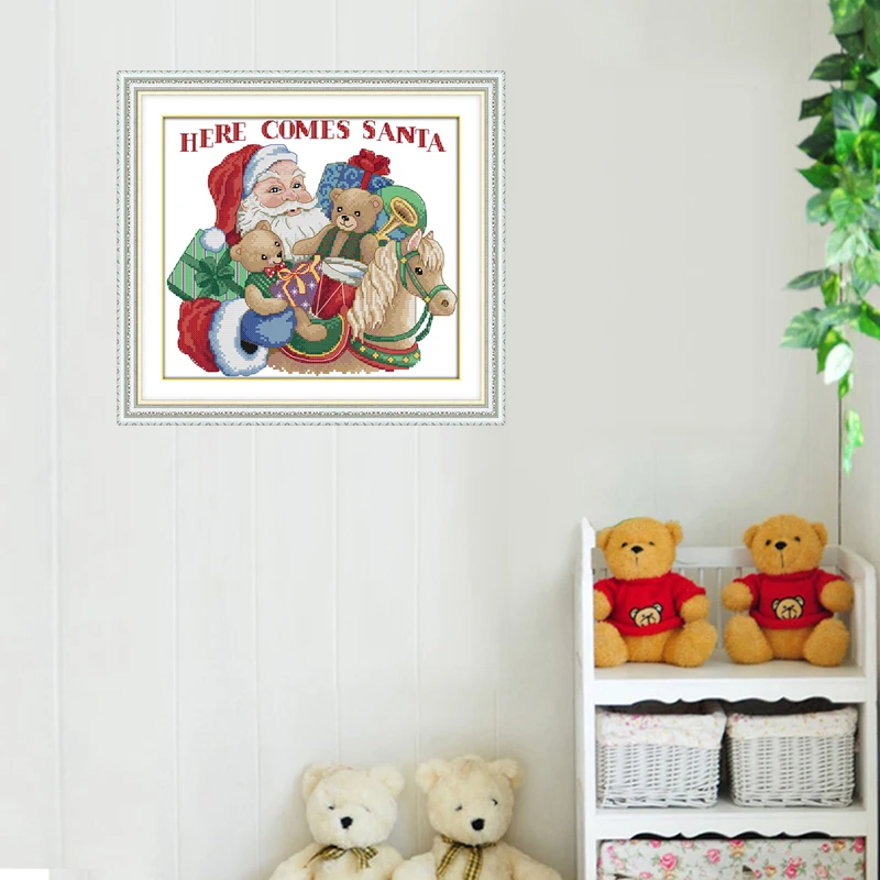 Joy Sunday Christmas gift Patterns DIY Handmade DMC 14ct and 11ct Cross stitch kit Printed Embroidery set Needlework | Дом и сад