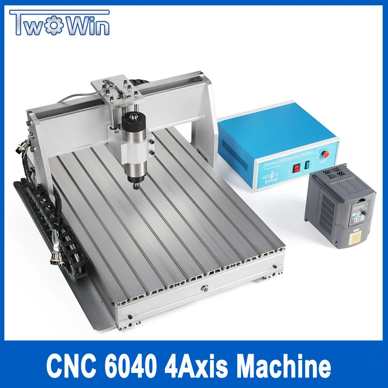 CNC 6040 4 осевой фрезерный станок для резки древесины сверлильный гравировальный с
