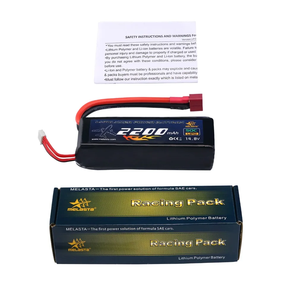 MELASTA 14 8 V 2200mAh 50C 4S RC LiPo аккумулятор с разъемом Deans T для радиоуправляемого самолета