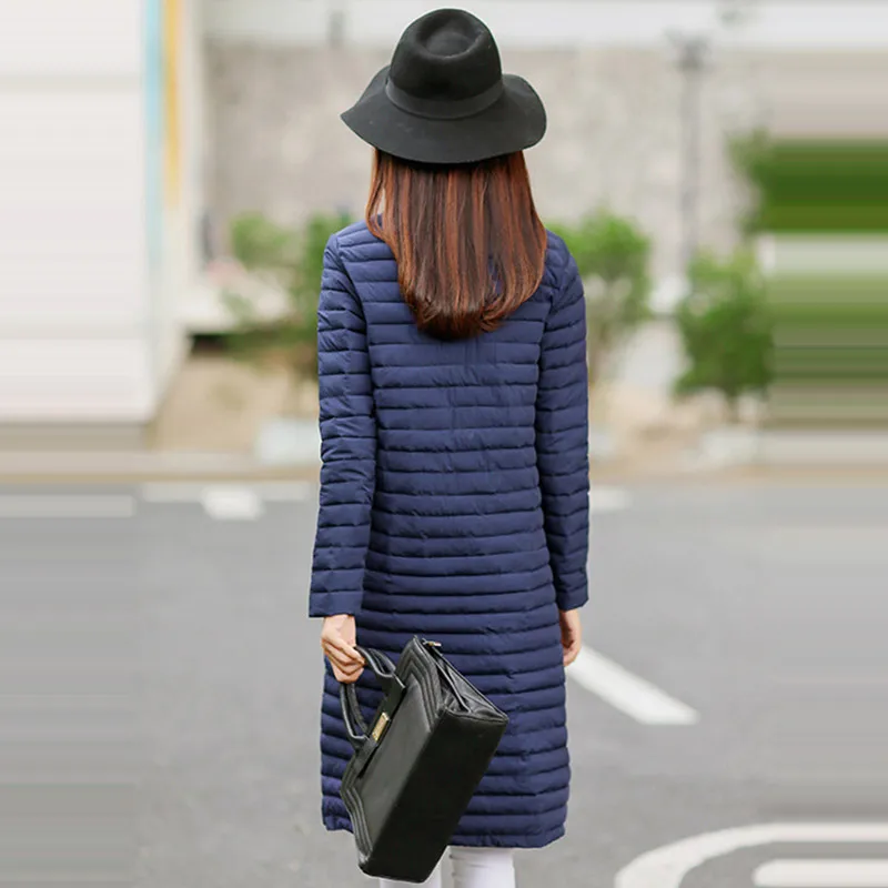 2017 длинные зимние стеганые парки пальто с воротником стойкой женские куртки