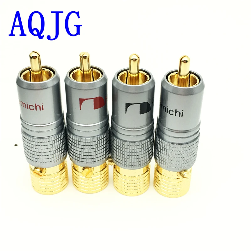 4 шт. позолоченные штекеры 10 мм AQJG|connector|l connector |