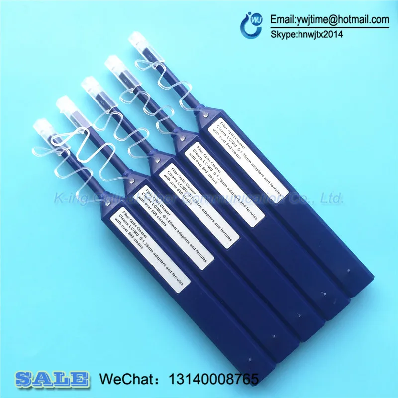Optical Fiber Communication tools one Click 1.25mm LC Connector Optic Cleaner and MU Cleaning Pen |