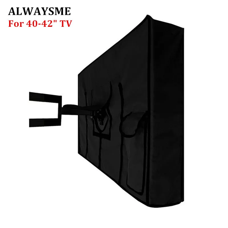 ALWAYSME уличный ТВ защитная крышка Всепогодная универсальная защита для 40 ''-48'' lcd светодиодный плазменный телевизор наборы нижнее уплотнение - Цвет: 40-42 Inch TV