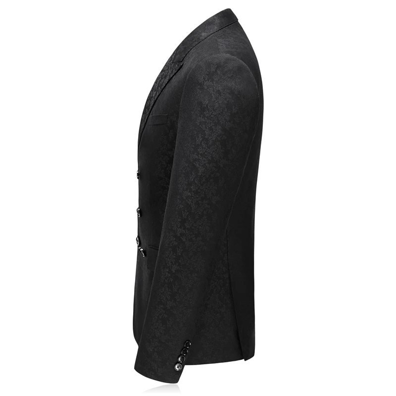 Мужской двубортный Блейзер приталенный Повседневный куртка официальное платье