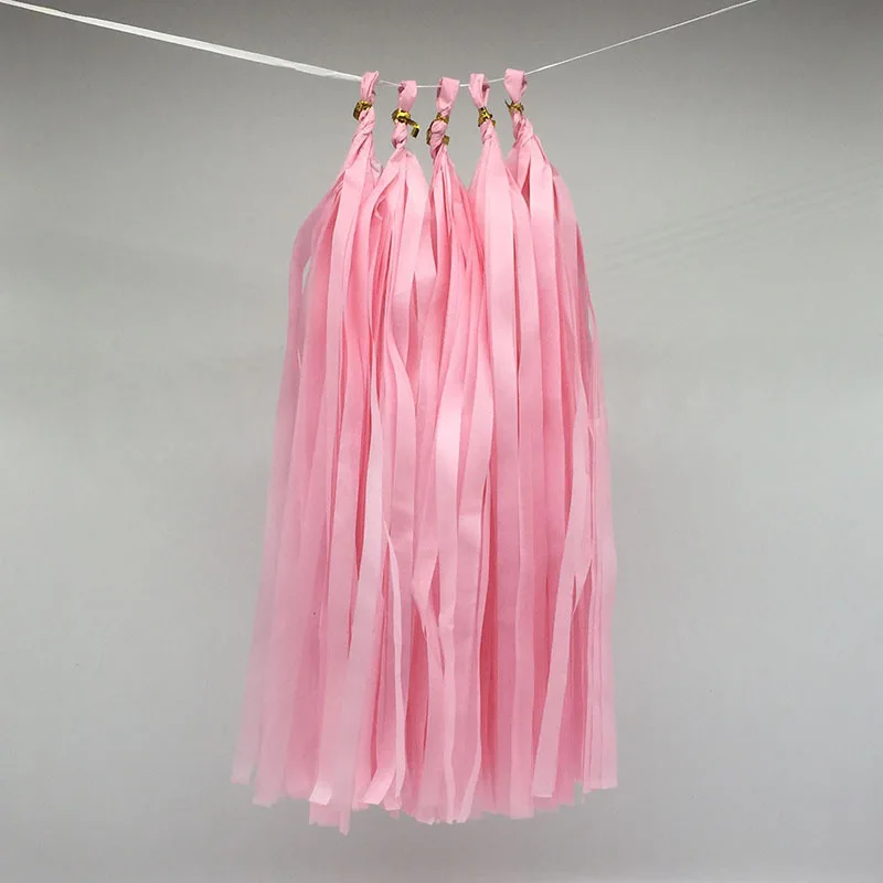 Light pink 25*35 см бумажный баннер с кисточками на день рождения, свадьбу, вечеринку, день рождения ребенка, рождественские праздничные шары, украшение для одного года - Цвет: Light pink