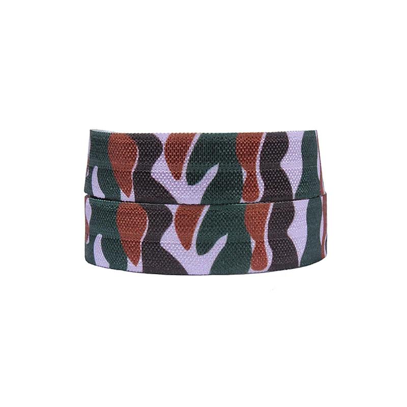 

Бесплатная доставка 5/8 дюйма, крутая эластичная складка с камуфляжным принтом по оптовой цене