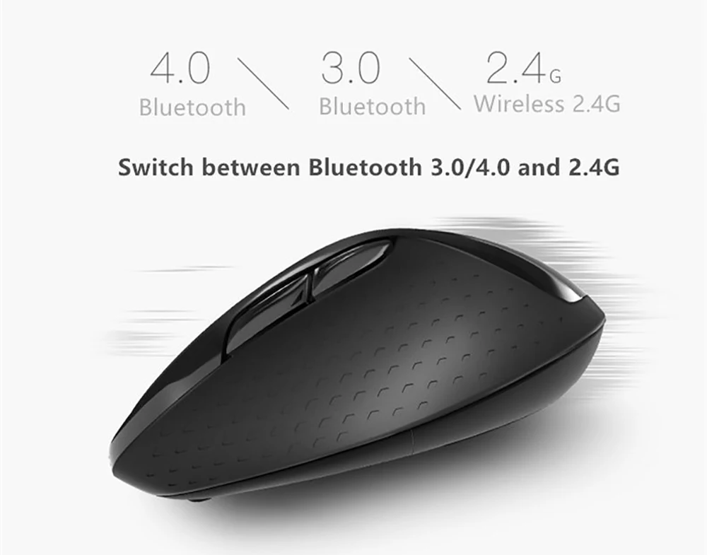 Rapoo M500 Silent Multi-mode Беспроводной Мышь переключаться между Bluetooth и 2,4G Connect 3 устройства 1600 Точек на дюйм мыши для компьютера