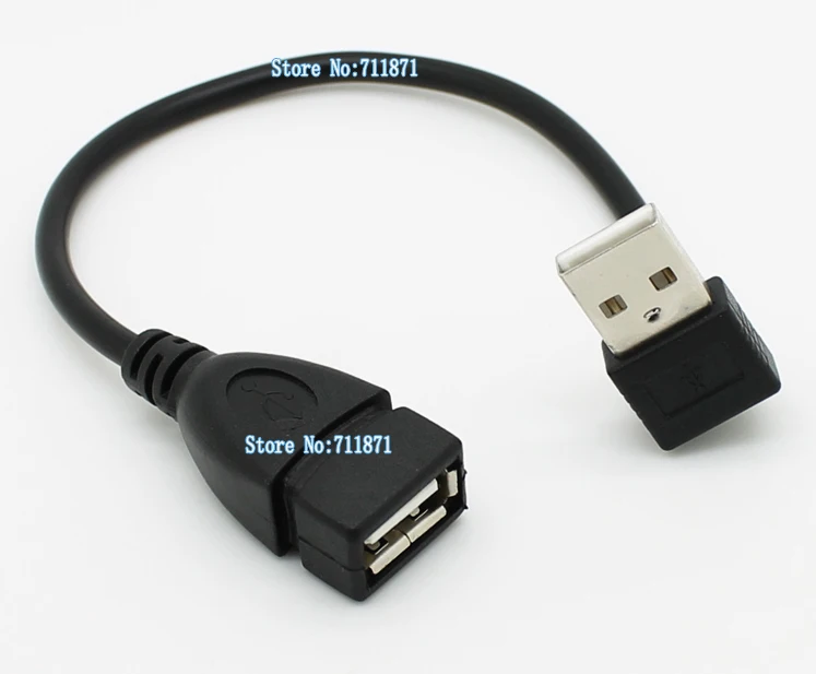Удлинительный кабель USB для мужчин и женщин с углом поворота 90 градусов 2 0 сетевая