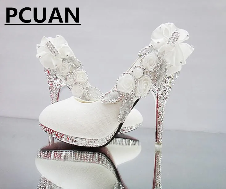 Свадебная обувь красные туфли невесты на тонком высоком каблуке Туфли подружки с
