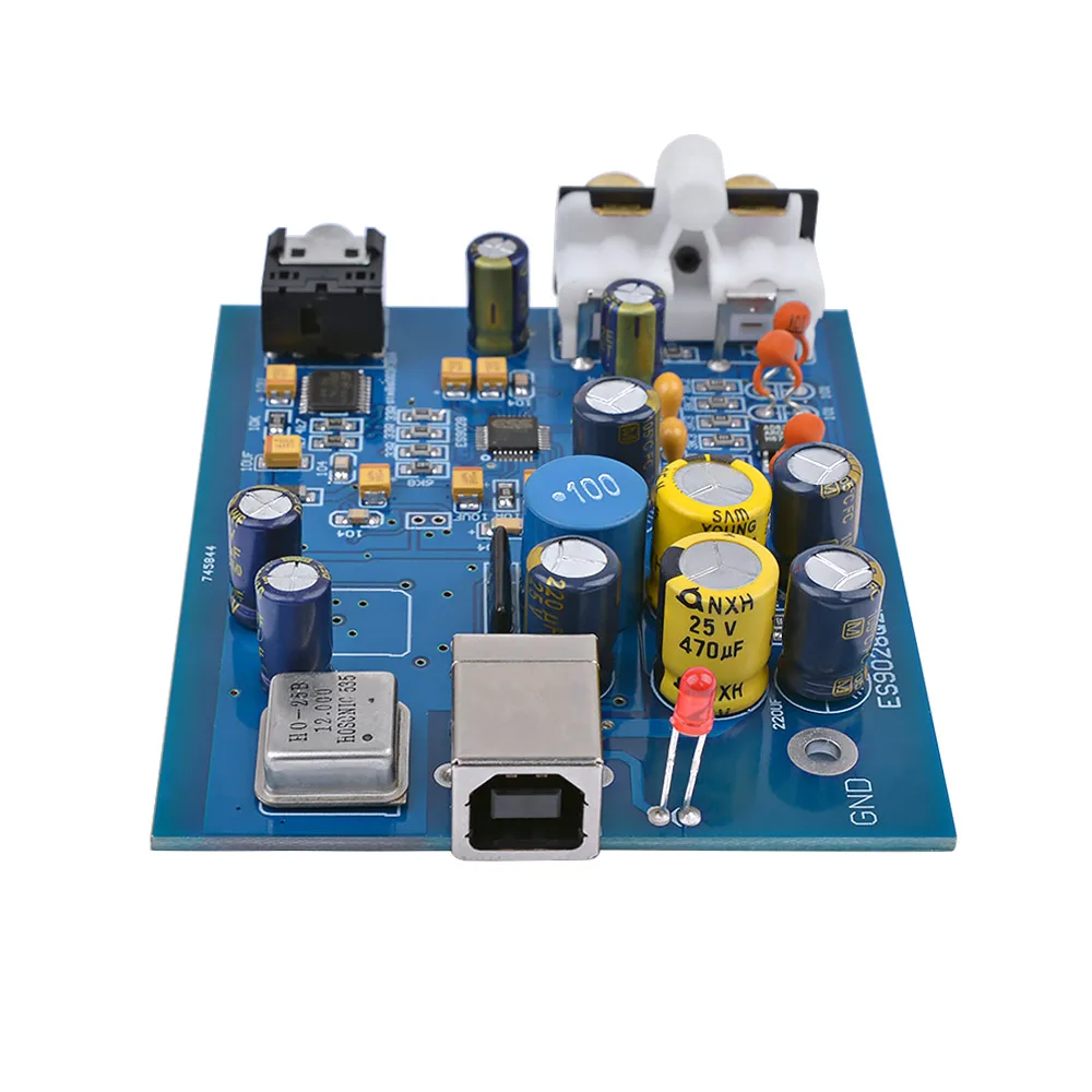 AIYIMA ES9028Q2M SA9023 USB ЦАП Декодер плата Звуковая карта Поддержка 24Bit 92k для аудио