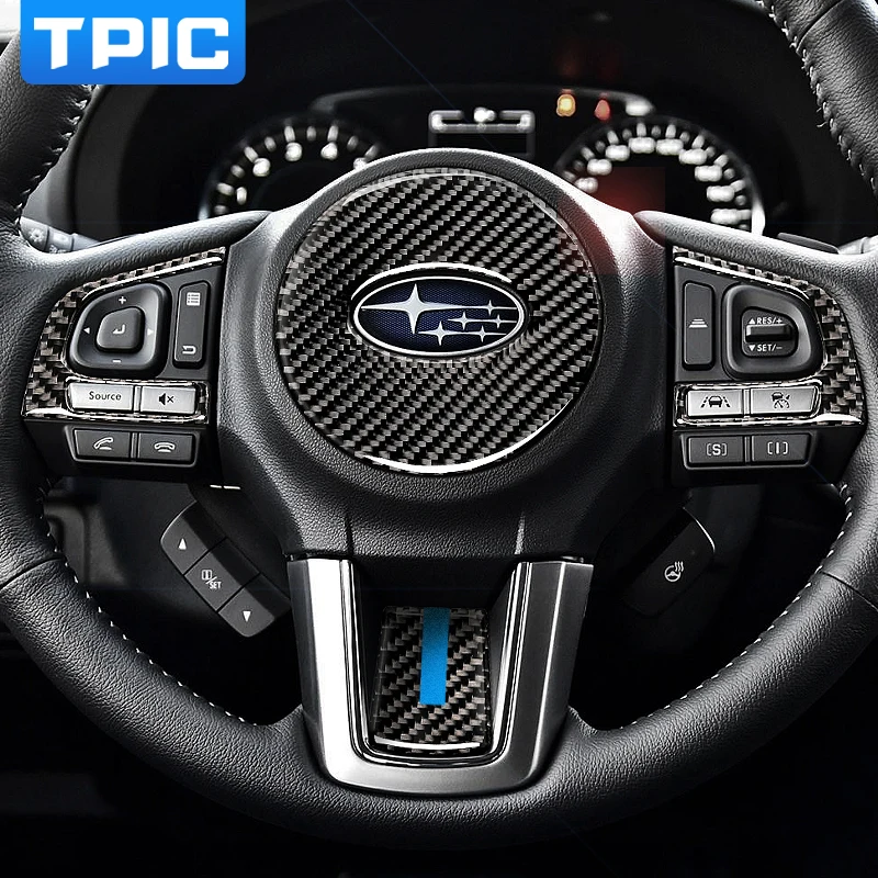 TPIC стикер на руль для Subaru Forester украшение салона автомобиля из углеродного