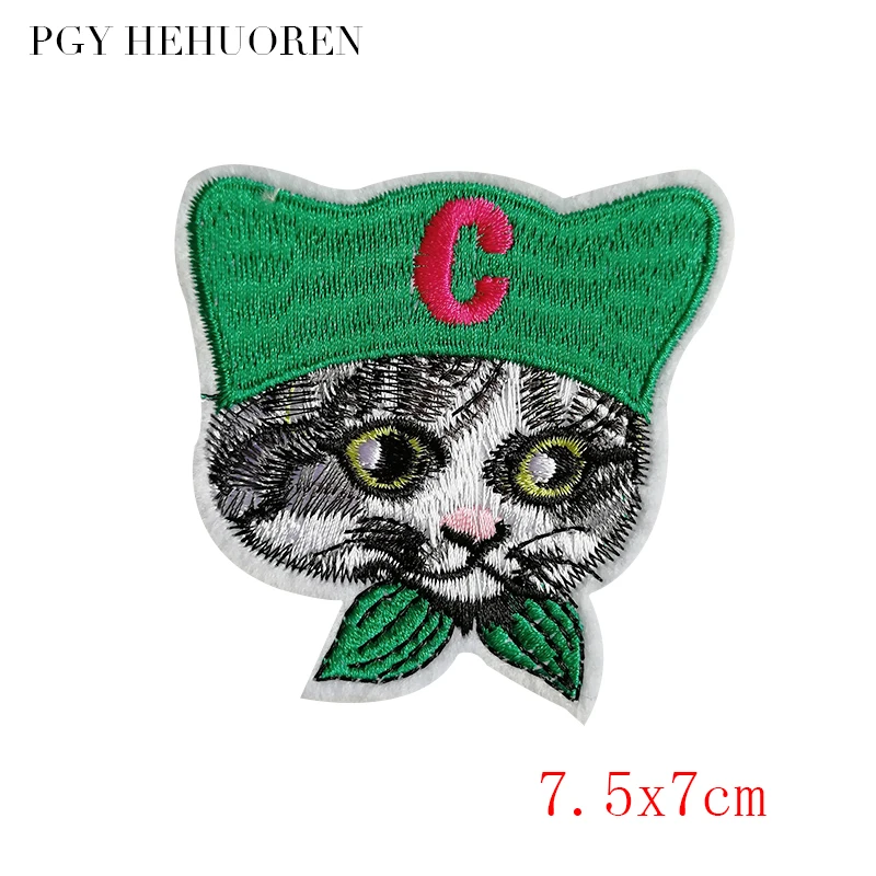 PGY с рисунком кота и собаки костюм играть вышивкой нашивки на одежду DIY значки