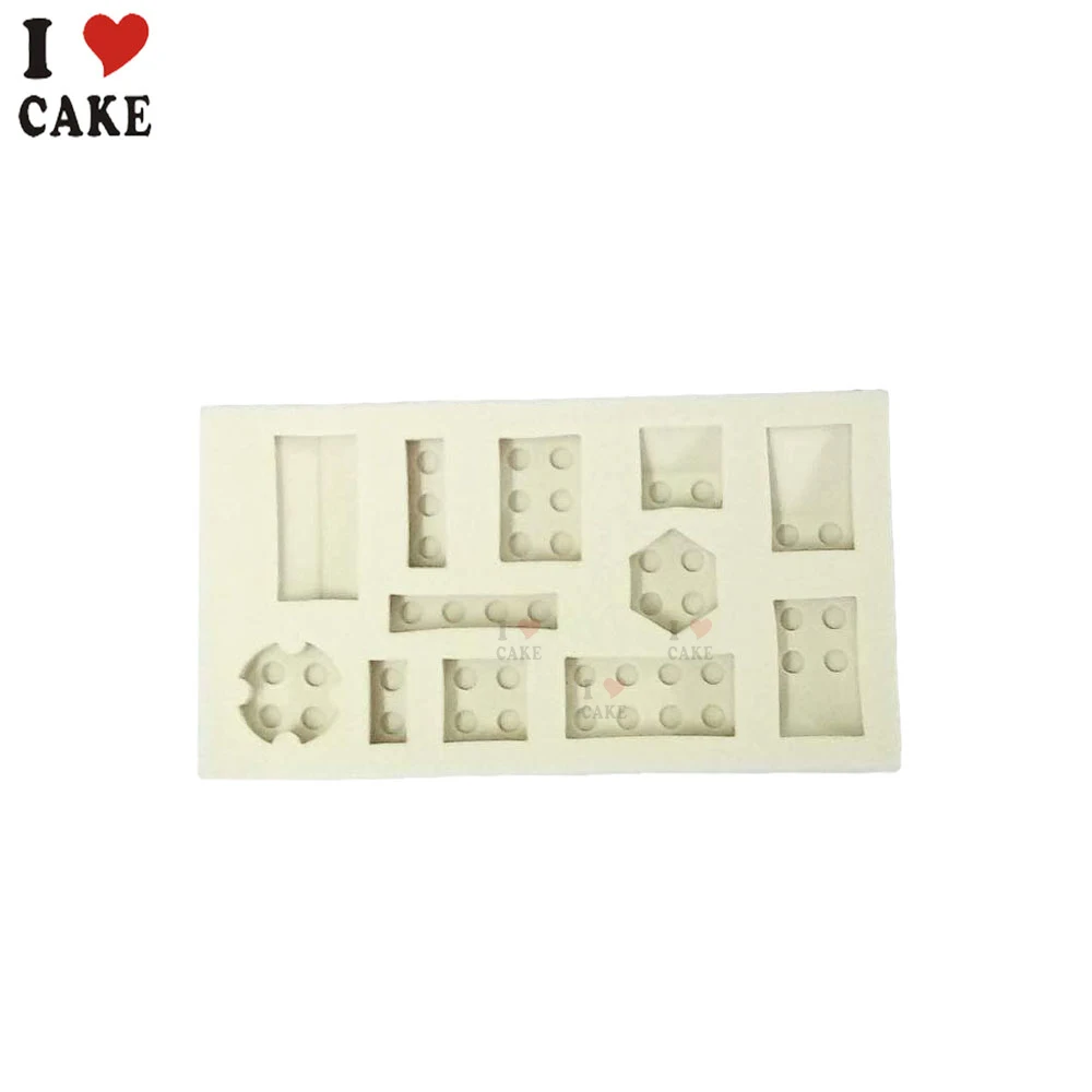 Новая силиконовая форма для украшения торта Lego 3D шоколада кекса инструменты