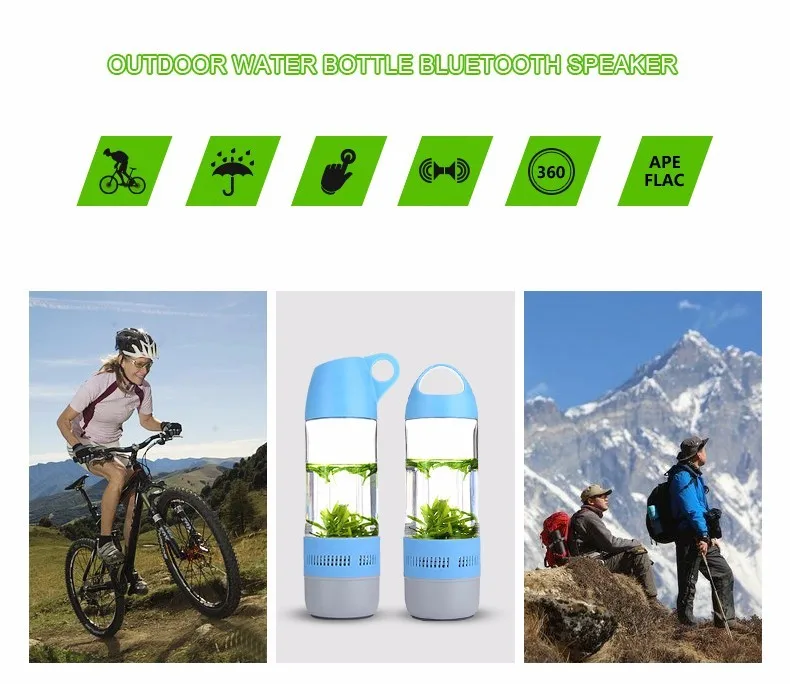 Мини Bluetooth 3,0 Динамик Портативный чашки бутылка для воды компас Беспроводной Динамик Водонепроницаемый IPX4 открытый звук стерео плеера