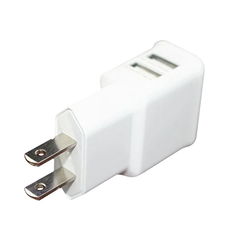 2.1A/1A на 2-портный Dual Порты и разъёмы USB сетевой адаптер Зарядное устройство штепсельная вилка американского стандарта для samsung S4 S5 для iPhone Универсальный держатель для мобильного телефона