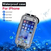 for iphone 6 6s 7 8 plus diving case professional 40m130ft surfing swimming snorkeling photo video waterproof underwater case