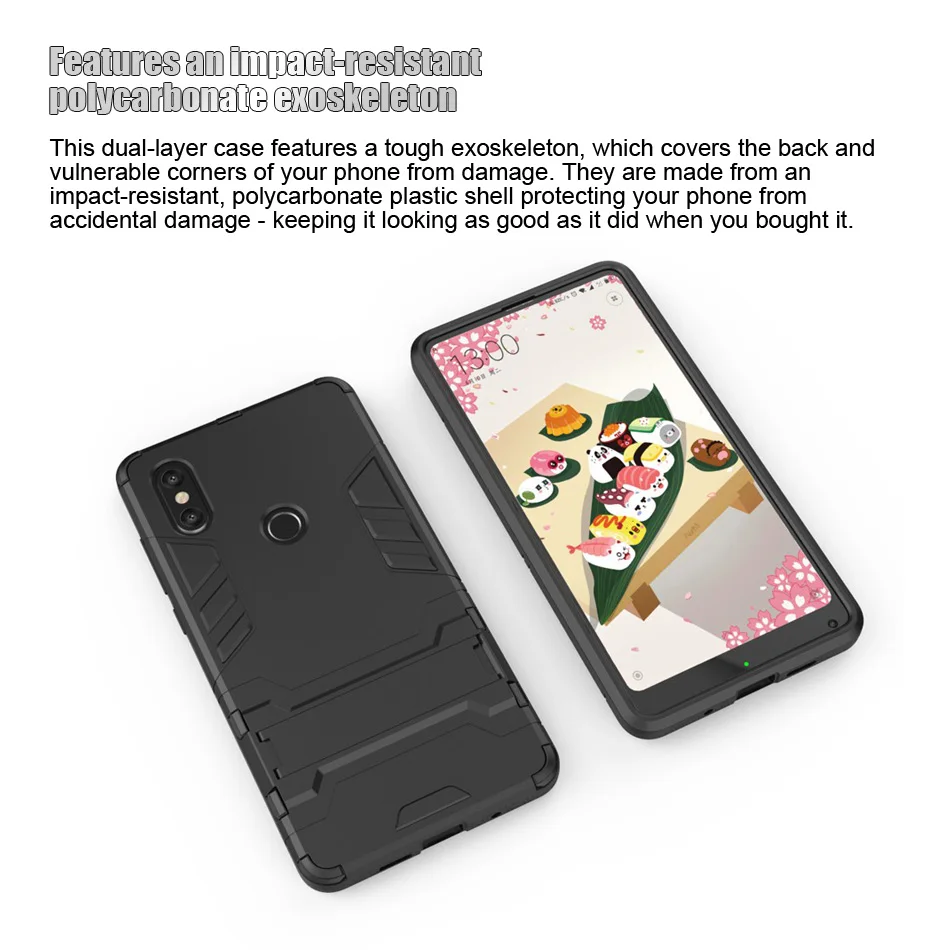 Heavy Duty Armor Case Back Cover for Xiaomi Mi MIX 2S 2 in 1 Hard PC &amp Soft TPU | Мобильные телефоны и аксессуары