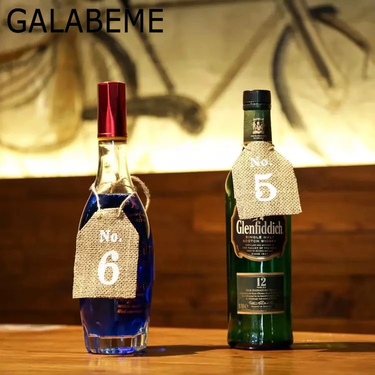 Galabeme 1 Набор №1 до № 10 Джутовая Ткань сердце настольная лампа номер настольные