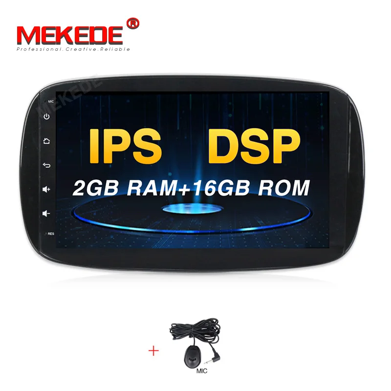 16G CAR DVD Ips DSP 4 ядра 2G ram Android 9,0 автомобильный мультимедийный плеер dvd gps для Mercedes/Benz Smart Fortwo автомобильный Радио стерео - Цвет: 16G CAR DVD