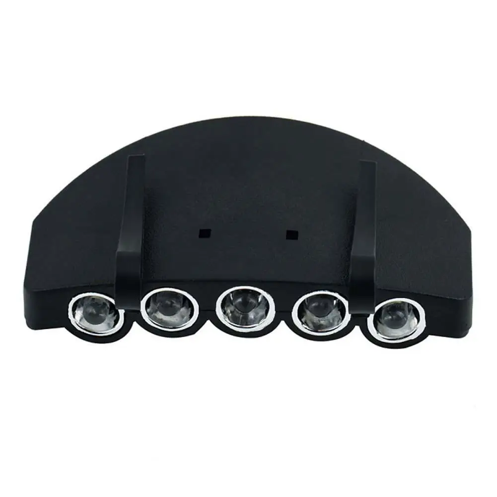 5 светодиодных налобных фонарей с зажимом для рыбалки на открытом воздухе