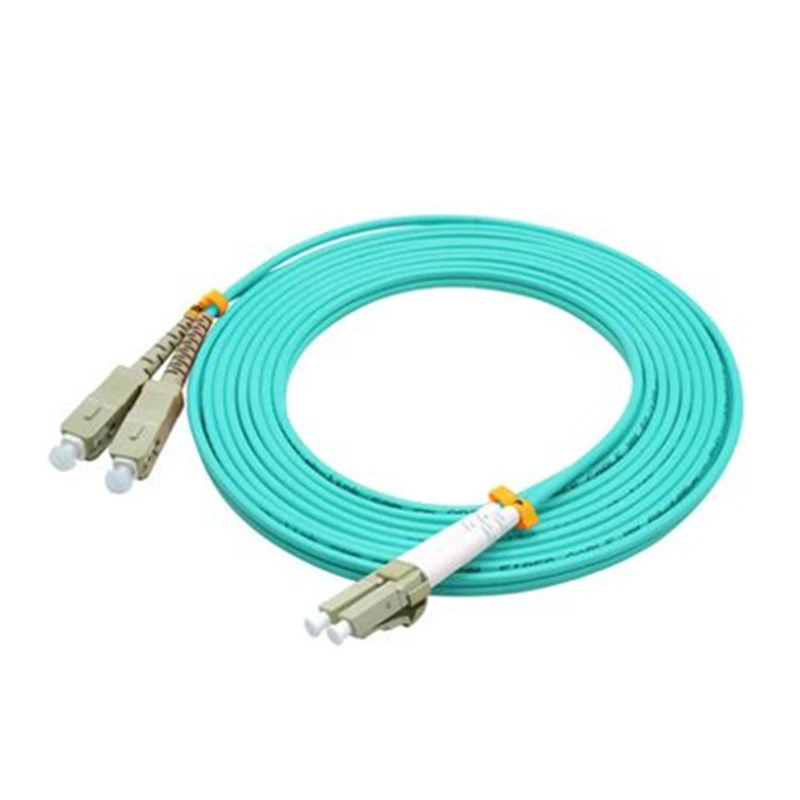 10 шт. LC SC fibra optica ftth патч кабель 10G OM3 многомодовый дуплексный ПВХ корд 1 м 2 3 5