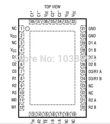 IC новый оригинальный подлинный Бесплатная доставка LTC2847CUHF 38-QFN приемник задержка