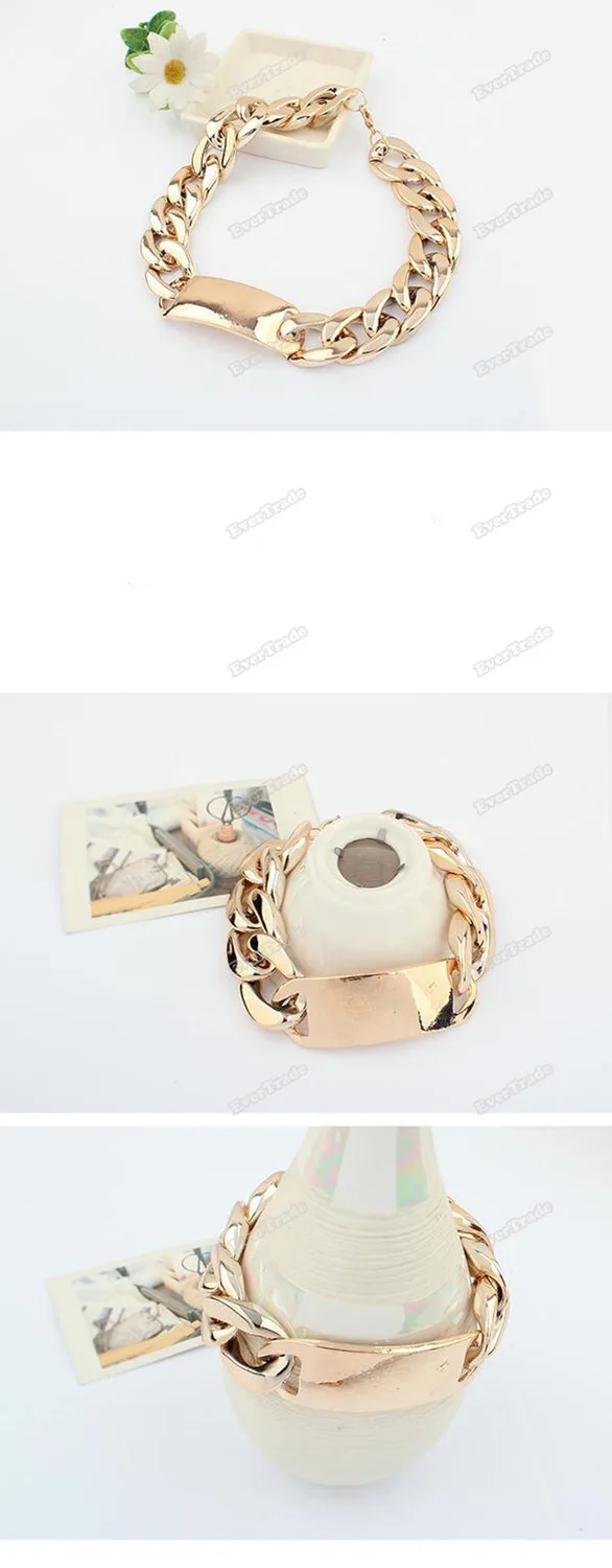 traderoom Special! Fashion Punk Gold Plated Metal Chunky Chain Cuff Bracelet Exquisite! | Красота и здоровье