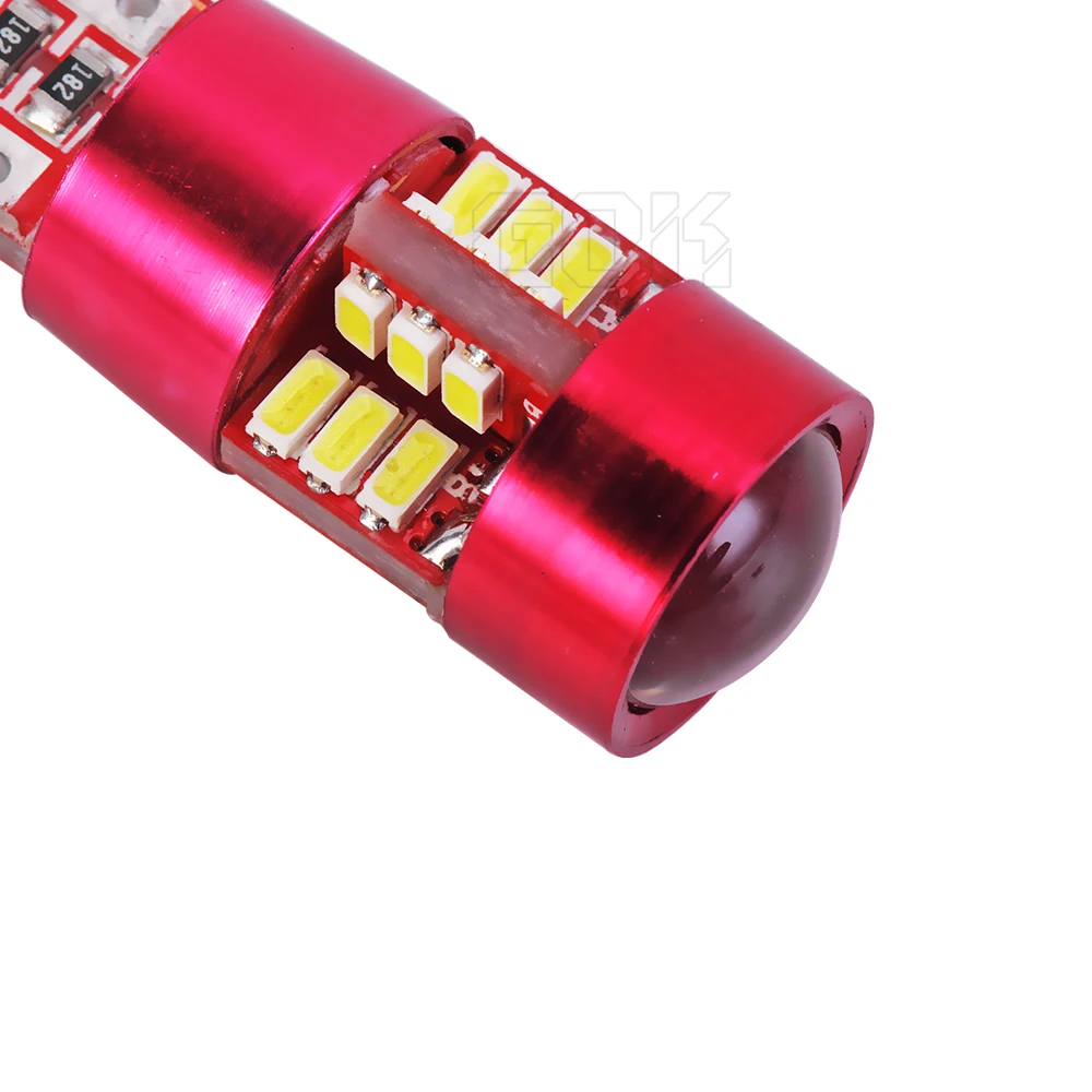 10 x T10 автомобильный светодиод W5W LED Canbus t10 27 светодиодный 3014 SMD 12 в стайлинг боковой