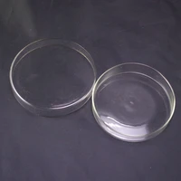 chemical instrument 90mm clear glass petri dishes for cell clear sterile