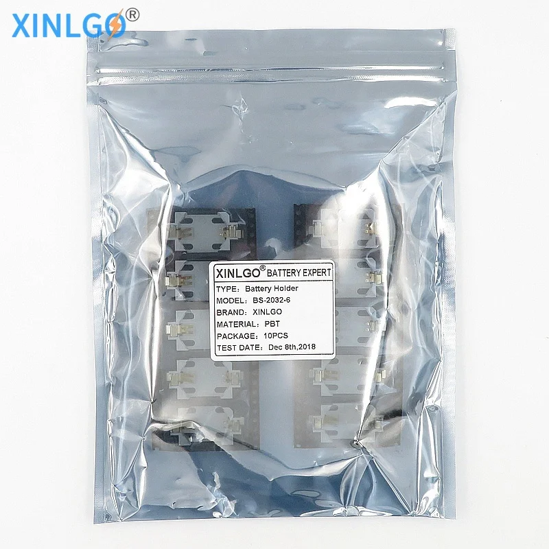 10 шт. белый Корпус CR2032 CR2025 SMD Кнопка сотового телефона гнездо аккумулятора