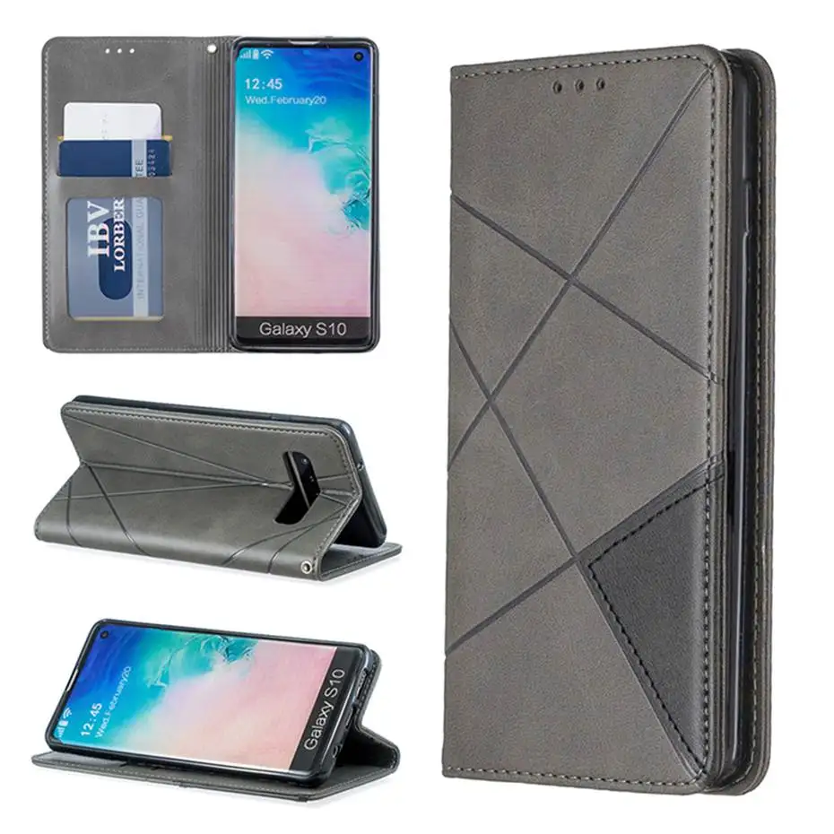 Flip Leather Case For Samsuang Galaxy S10 S10E S9 Plus A10 A20 S A30 A40 A50 A70 A7 J4 J6 2018 Note 10 Pro Phone Cover | Мобильные