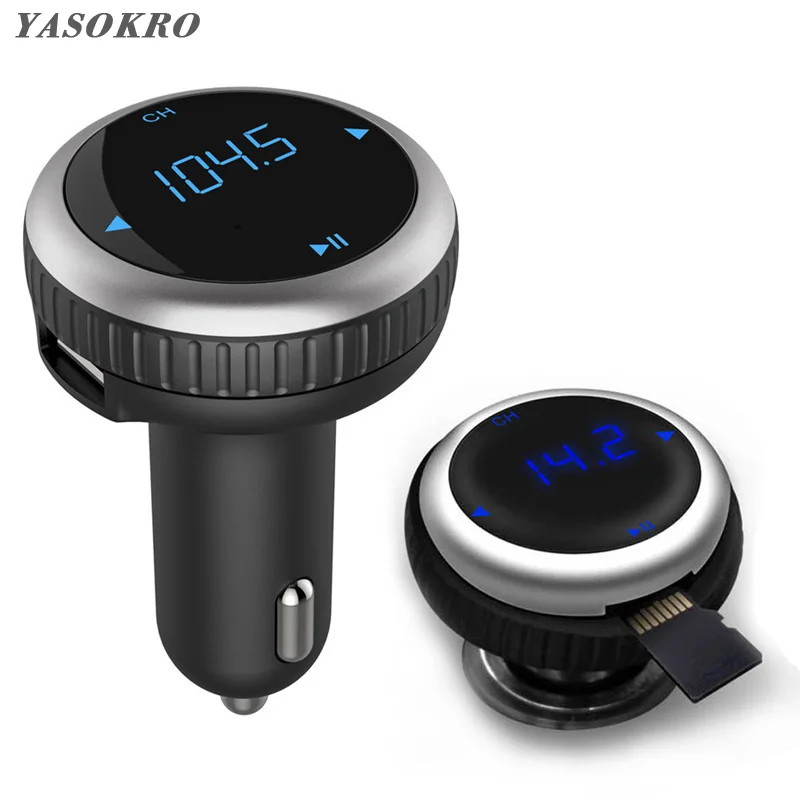 FM-трансмиттер YASOKRO Bluetooth-модулятор автомобильный комплект громкой связи
