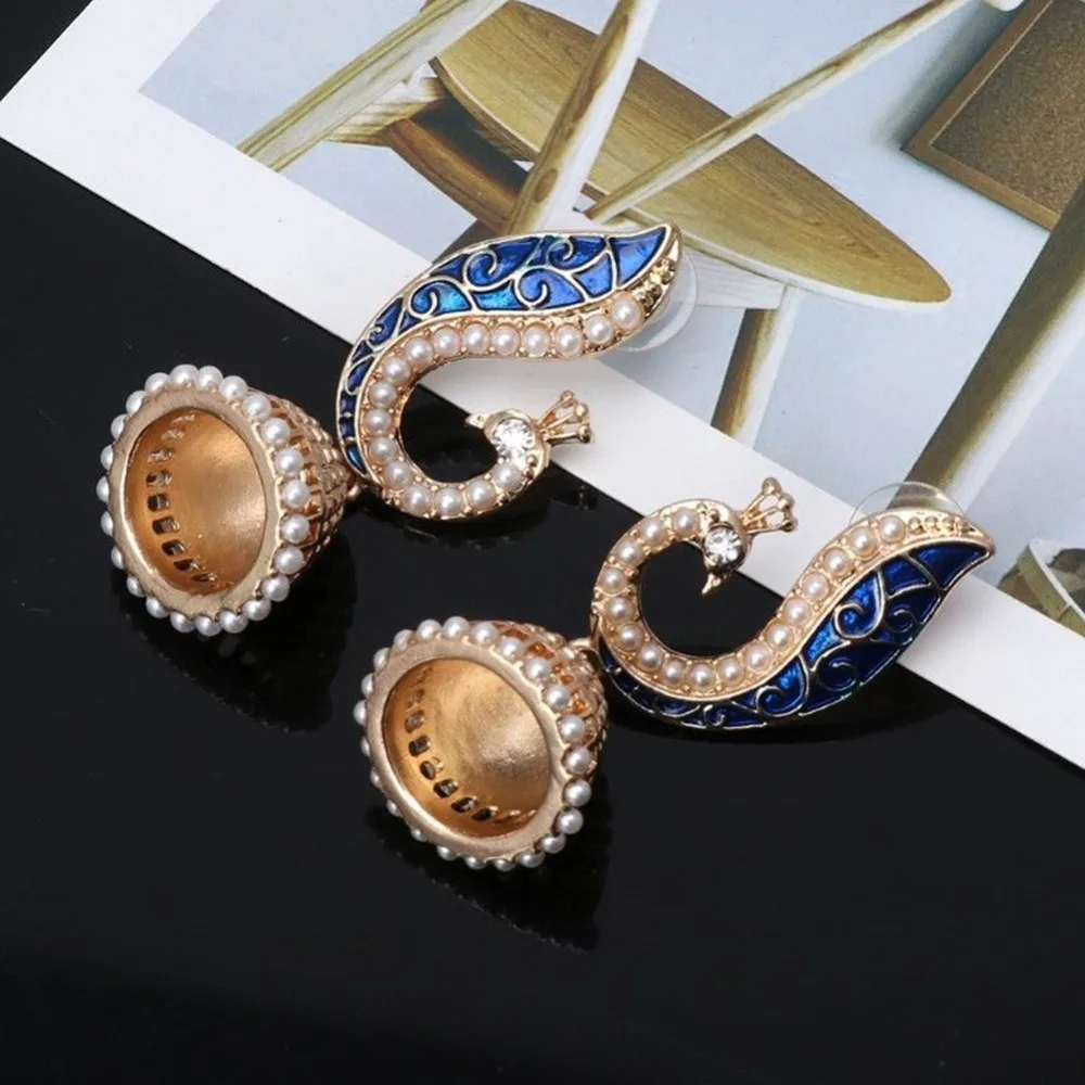 Индийские болливудские серьги Jhumka из сплава гальванические искусственные