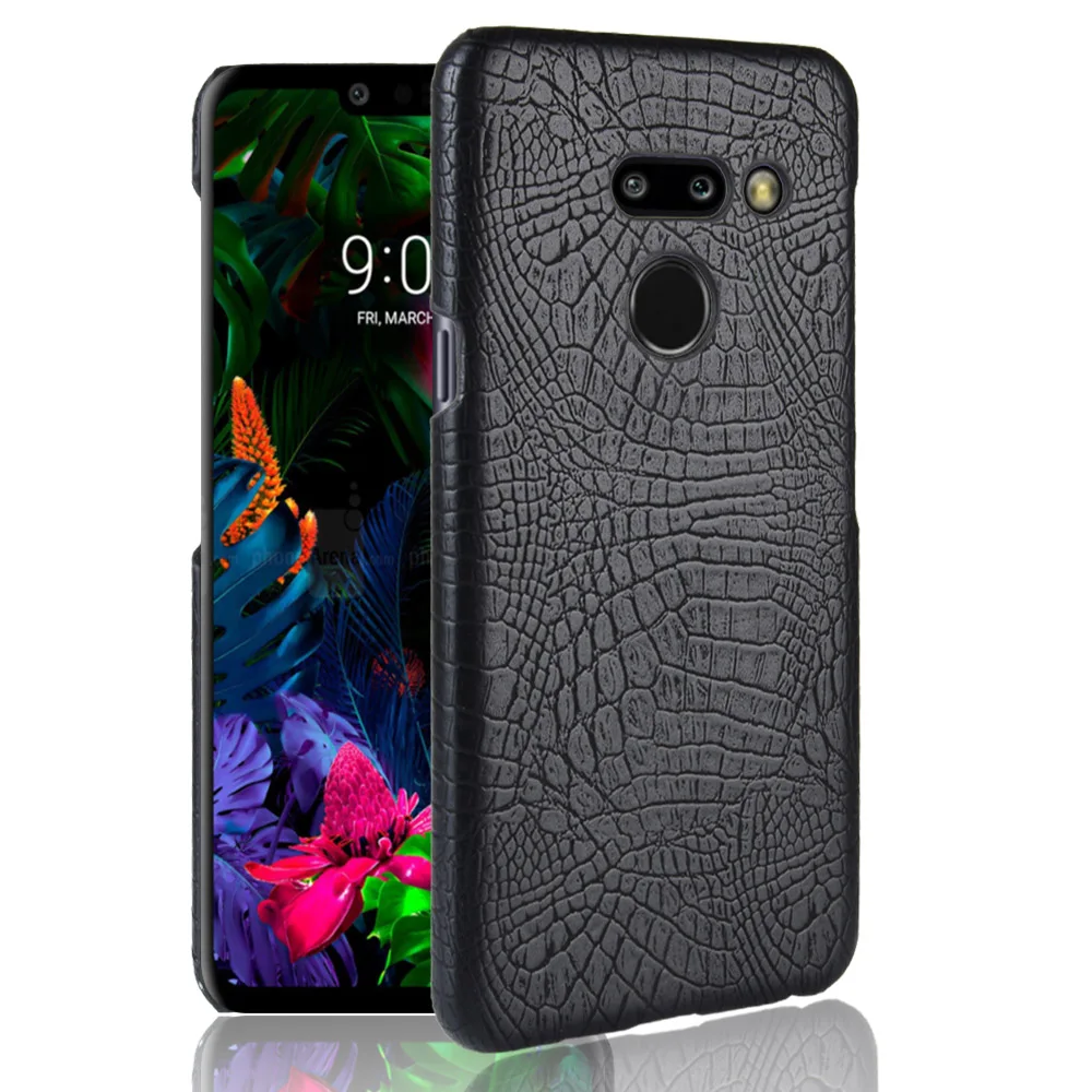Текстура под крокодиловую кожу из искусственной кожи Hard чехол для телефона LG G8 G7