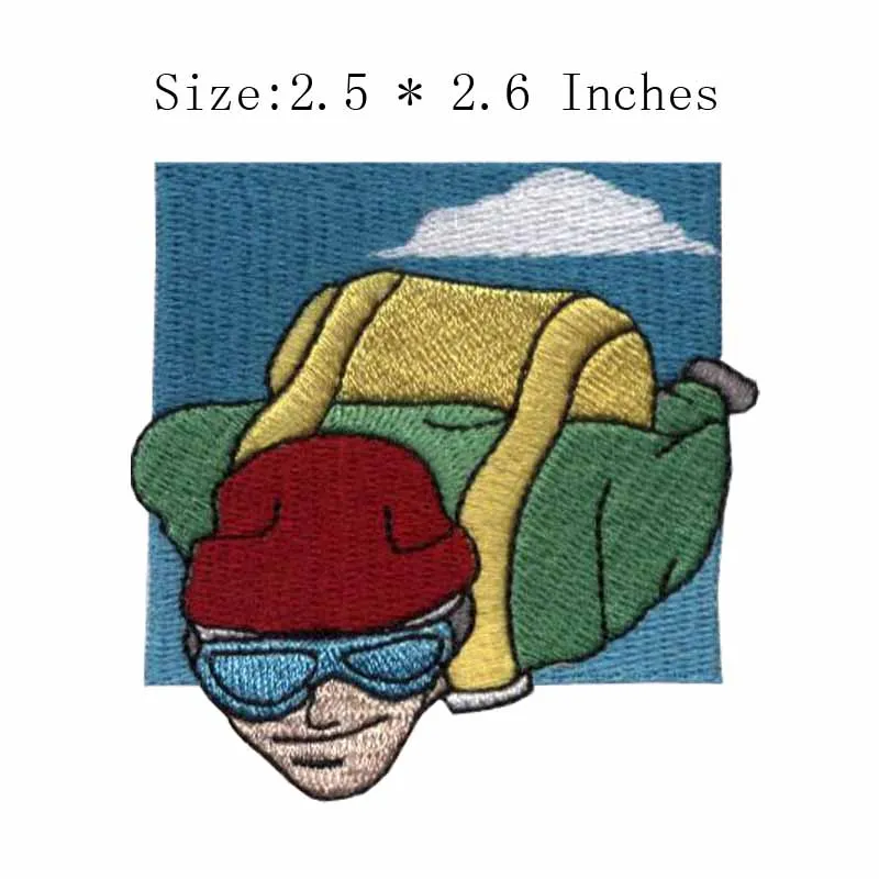 Парашют 2 5 дюйма широкая вышивка нашивка для прыжков на пружинах/большой