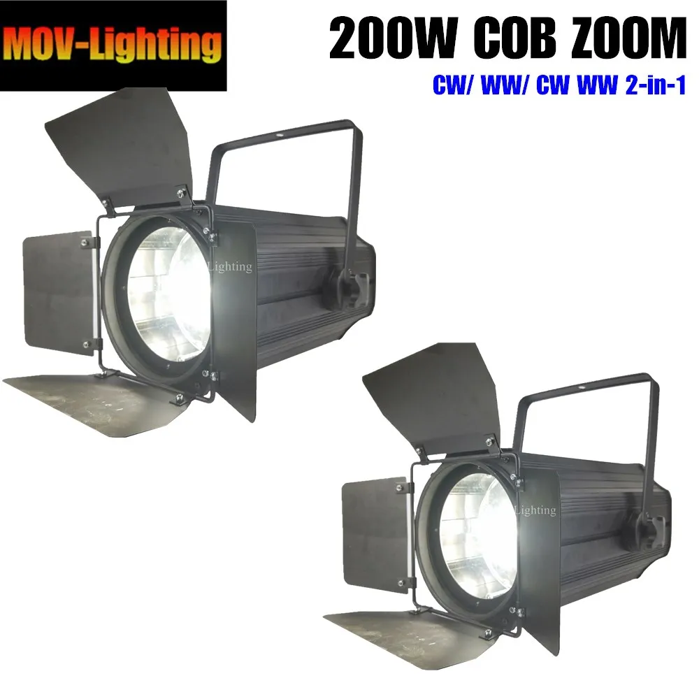 2 шт. точесветильник светильник COB LED 200w Zoom 5 50 градусов Studio светодиодный Par|Эффект