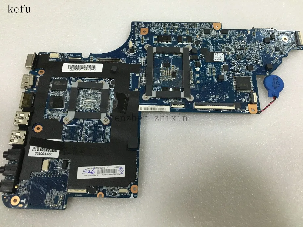 KEFU для HP DV7 DV7-6000 материнская плата ноутбука 659094-001 DDR3 PGA989 с графикой 1GB тест хороший