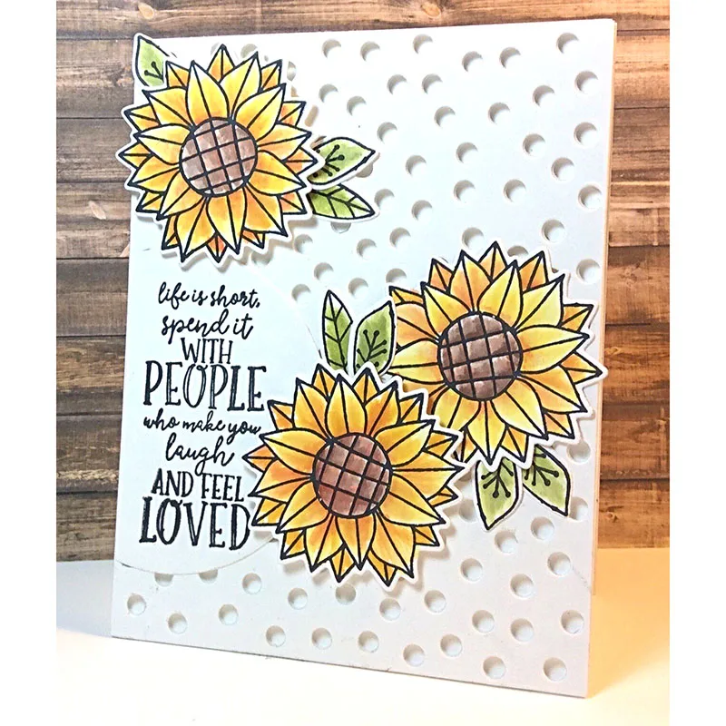 Круглые дырочки с полой рамкой металлические режущие штампы для DIY Скрапбукинг