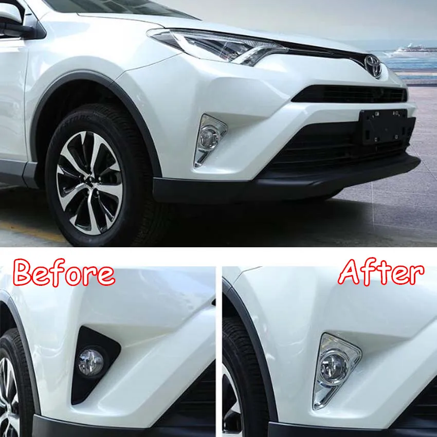 2 шт. передние противотуманные светильник для Toyota RAV4 2016 2017 2018|Хромирование| |