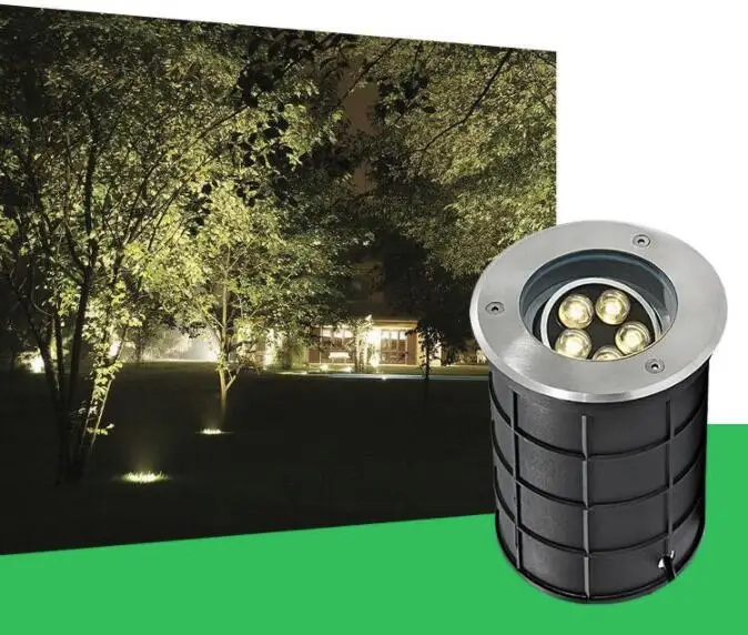 IP68 LED подземный свет 5*2 Вт садовая лампа Водонепроницаемая Наружное освещение 220 В