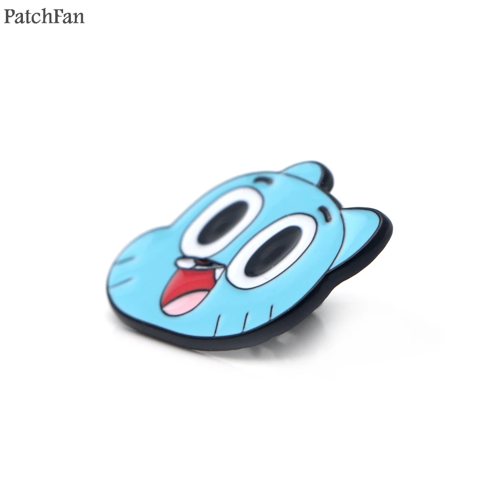 Patchfan удивительный мир Gumball эмалированные булавки трендовая медаль para рюкзак рубашка Броши Одежда Значки для мужчин и женщин A0909