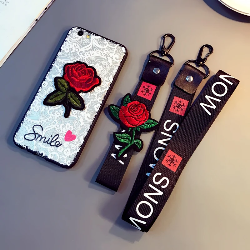 imido Sexy 3D Rose Flower Phone Case For Apple iPhone 7 6 S 6S 8 Plus X Woman 5 5S SE ac |