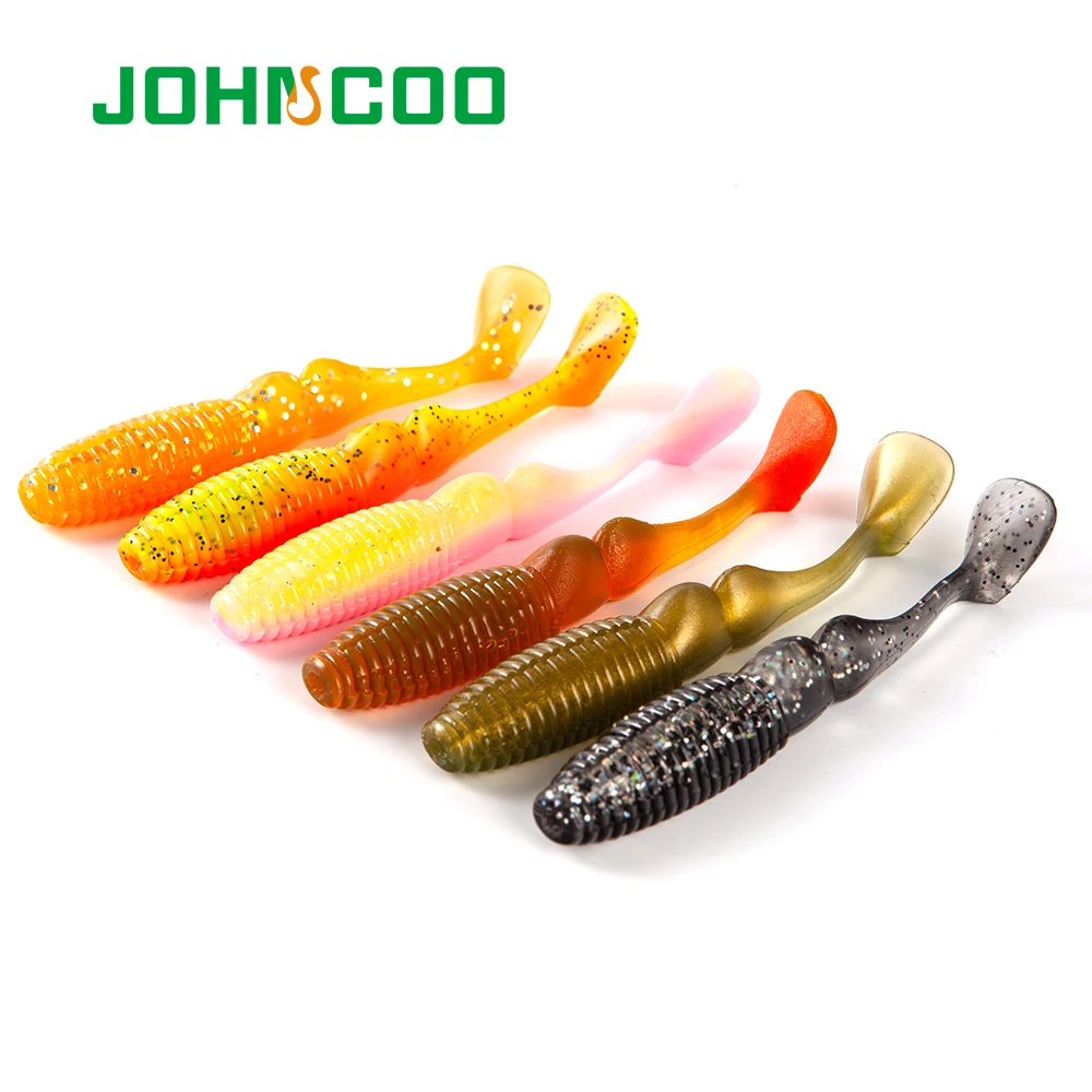 JOHNCOO 4 шт. Товары для рыбалки силиконовая Приманка Мягкая рыболовная приманка 15