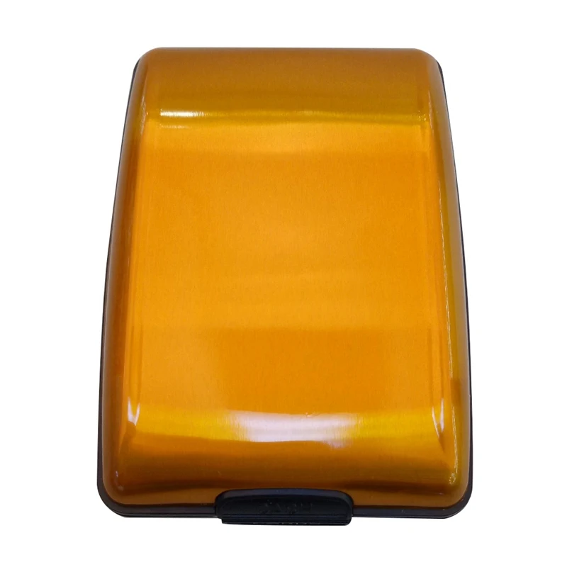 Orange Анти-RFID сканирующий защитный держатель для карт Алюминиевый металлический блокирующий ID Чехол для кредитных карт кошелек популярные кредитные карты - Color: Orange