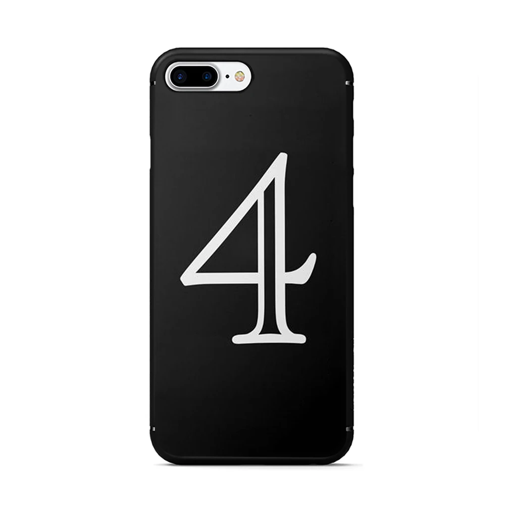 B6 Черная надпись и цифра Coque Shell Мягкий силиконовый чехол для телефона iphone 5 5s 6 6s 7 8 plus X XR XS MAX 11 pro Max - Цвет: B6