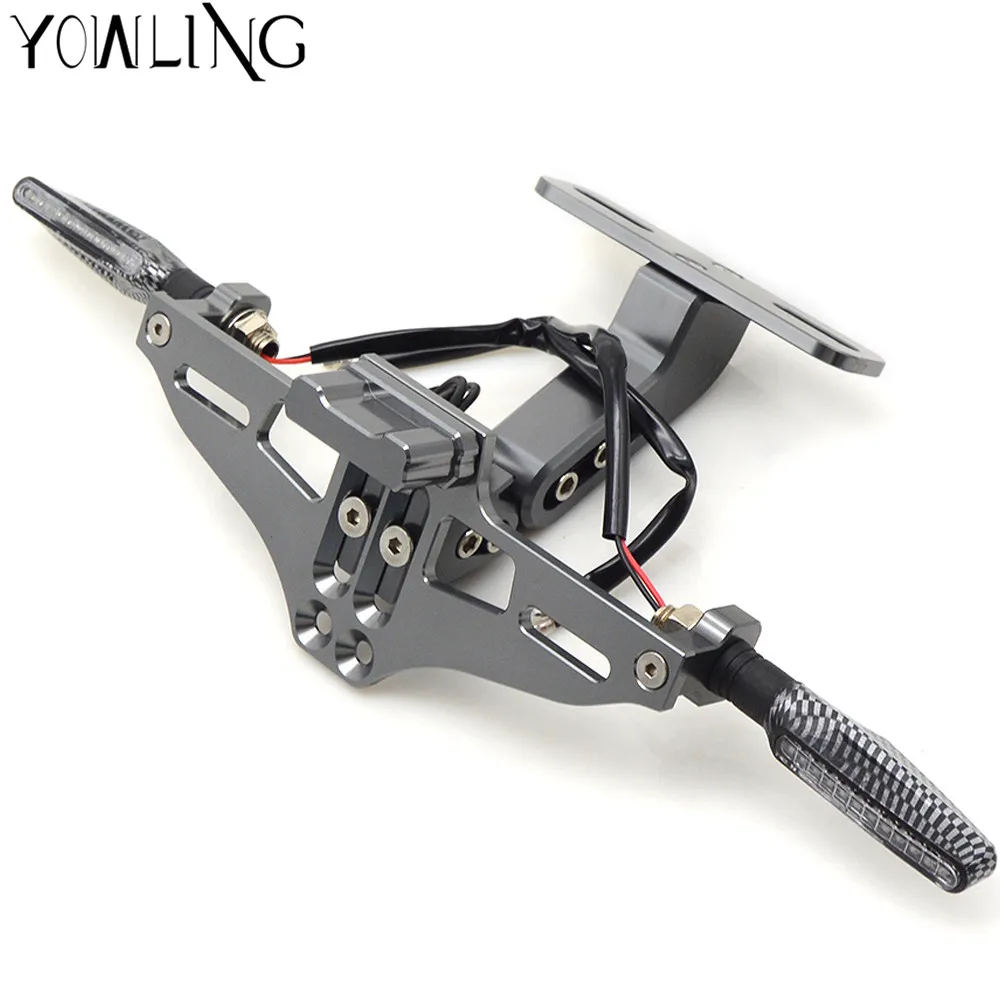 

Motorcycle Adjustable License Number Plate Frame Holder Bracket FOR suzuki GSXR1300 GSX1300R hayabusa 1290 Super Adventure R